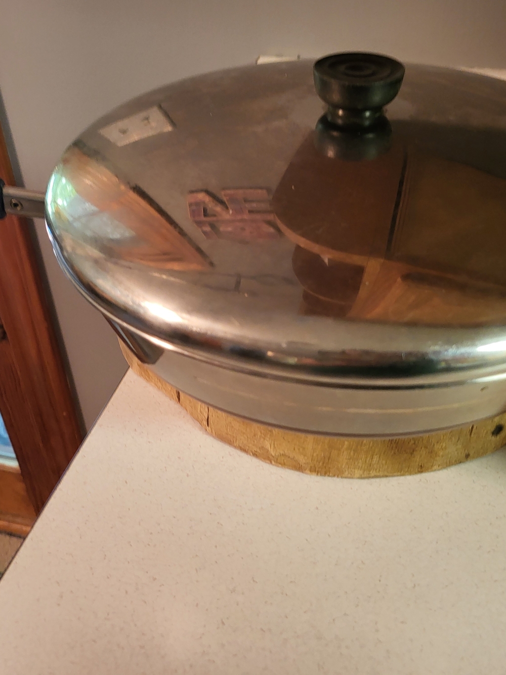 VINTAGE REVERE WARE 12" SKILLET / FRYER WITH LID Copper Bottom